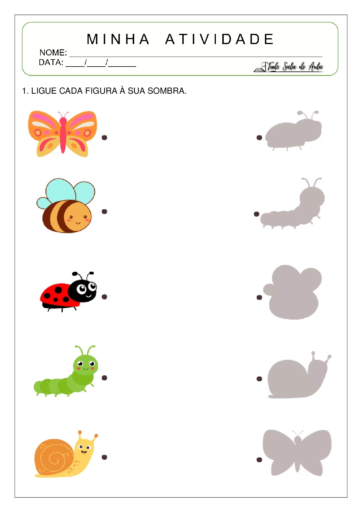 Atividades De Ligar As Sombras Para Educacao Infantil 8