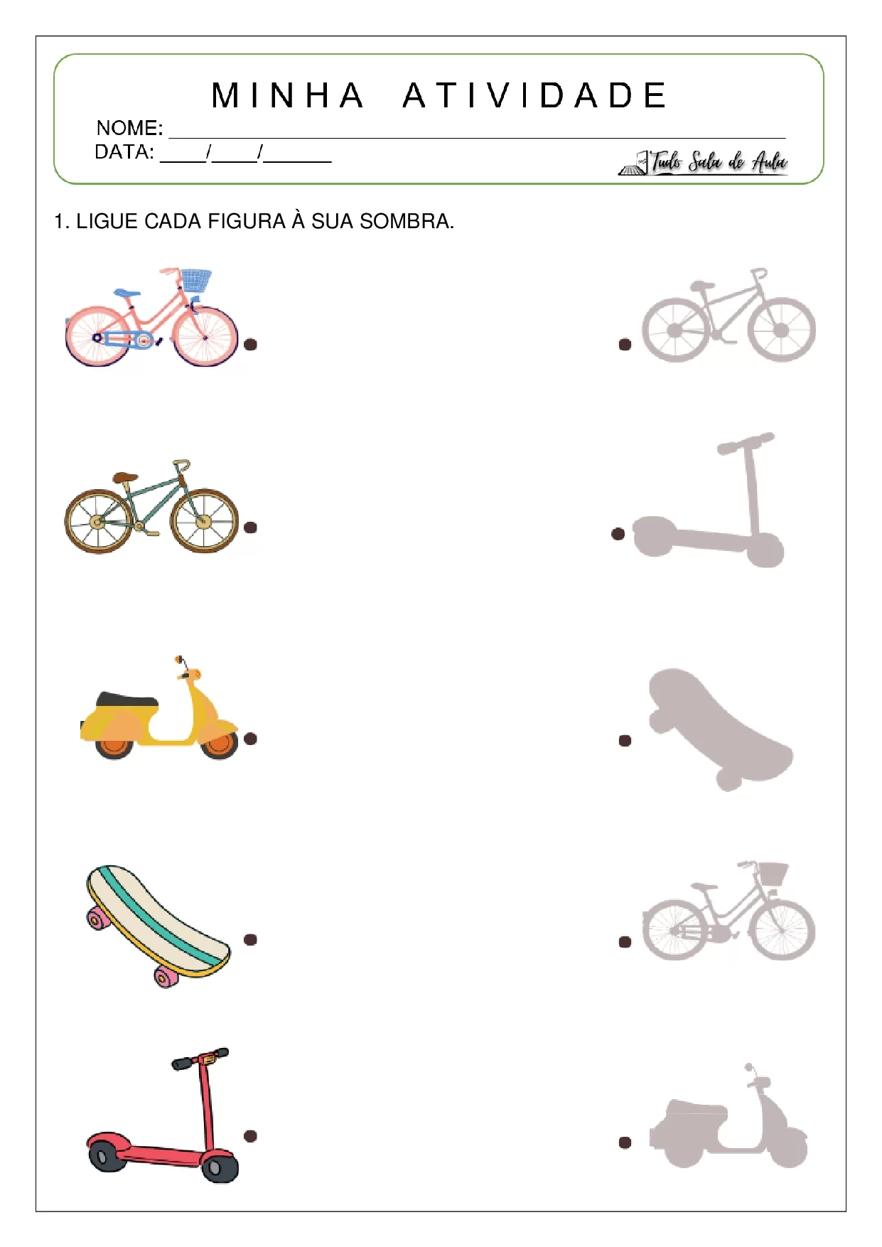 Atividades De Ligar As Sombras Para Educacao Infantil 9