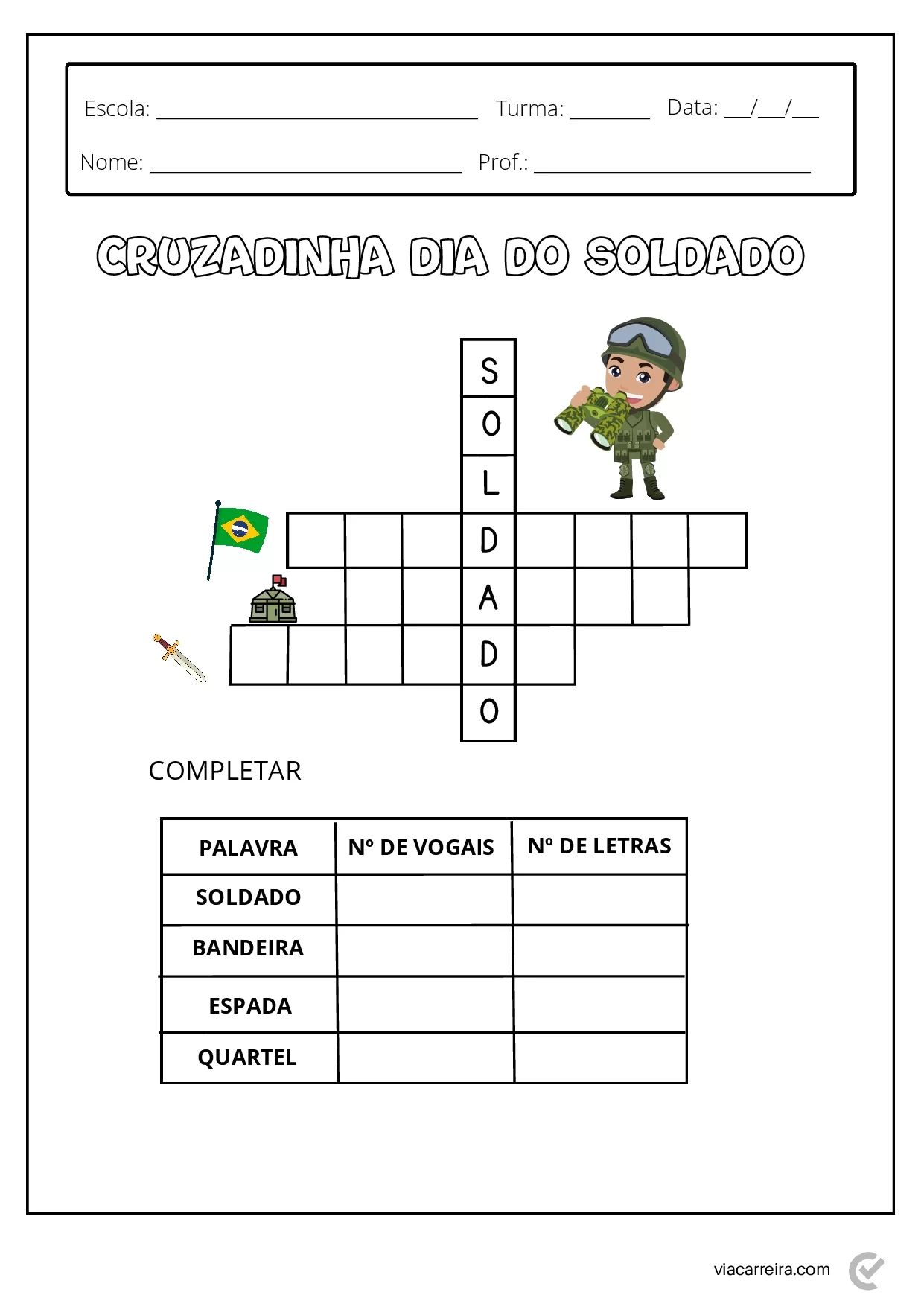 Atividades Dia Do Soldado Em PDF Para Imprimir 18
