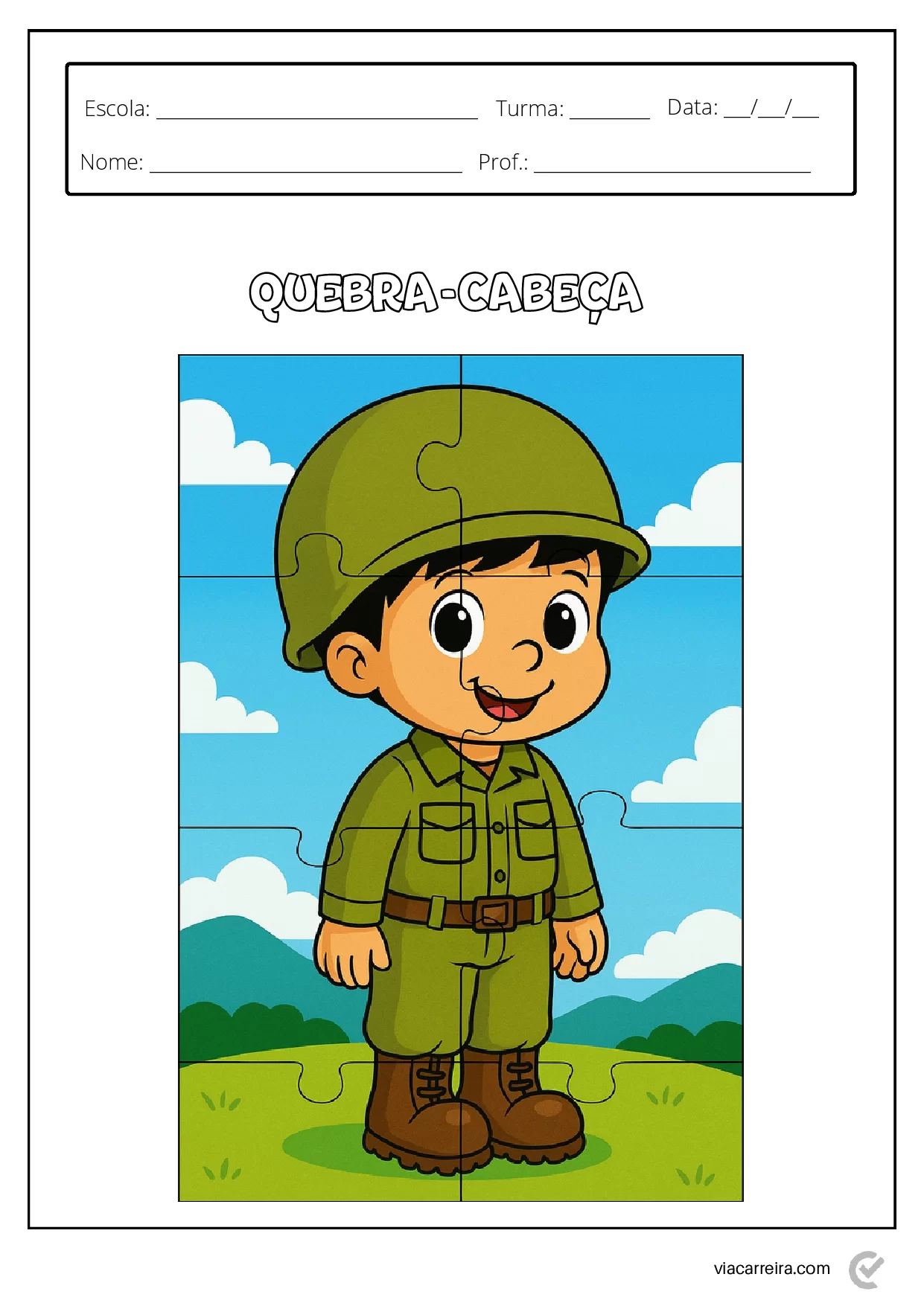 Atividades Dia Do Soldado Em PDF Para Imprimir 20