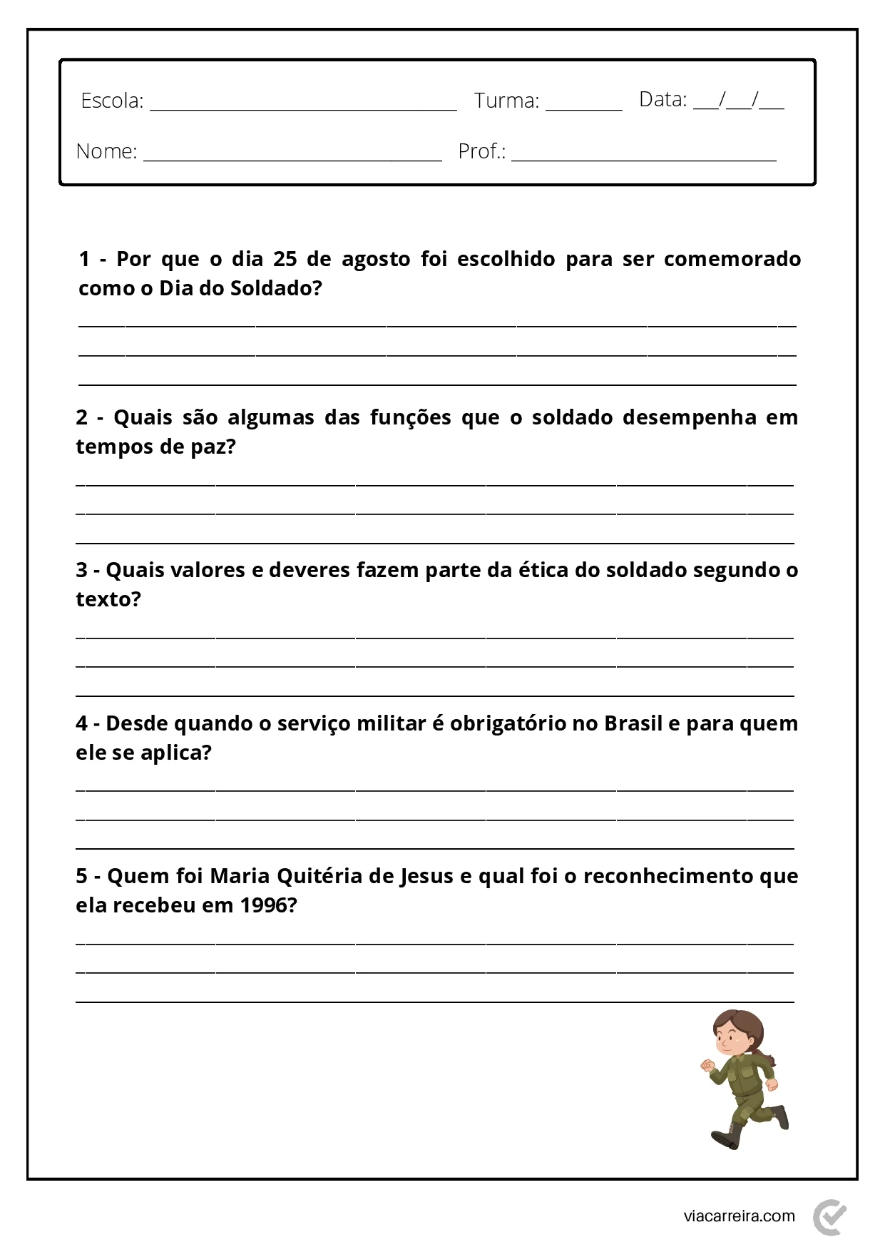 Atividades Dia Do Soldado Em PDF Para Imprimir 24