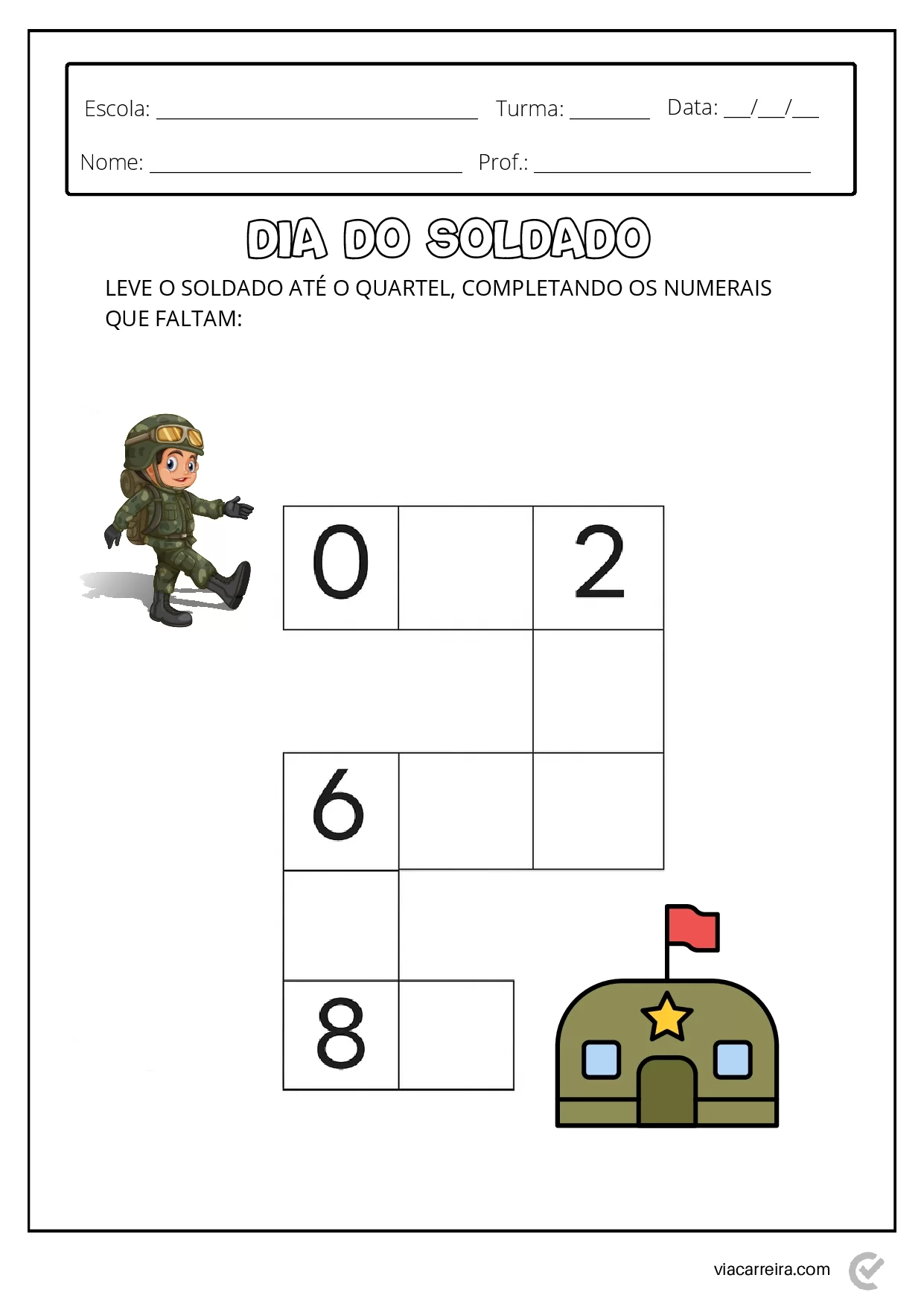 Atividades Dia Do Soldado Em PDF Para Imprimir 4