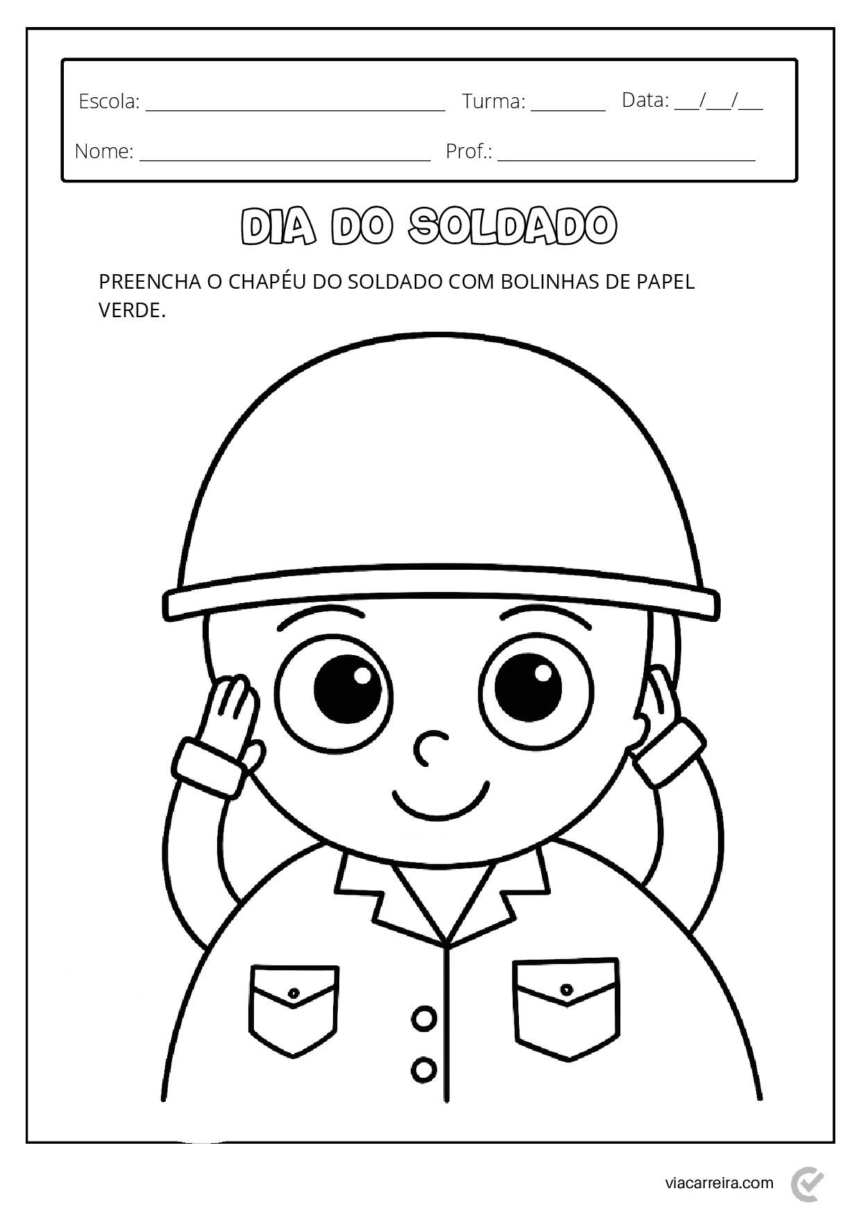 Atividades Dia Do Soldado Em PDF Para Imprimir 6