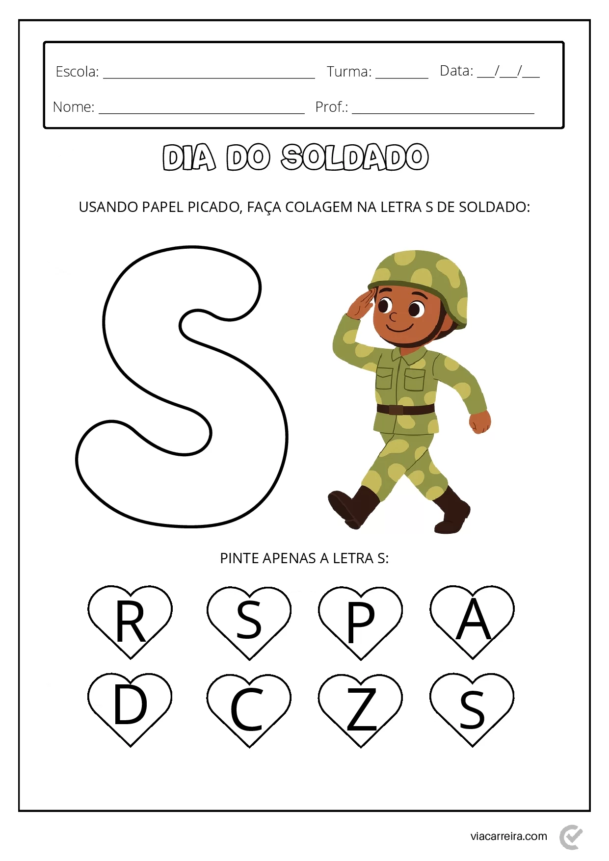 Atividades Dia Do Soldado Em PDF Para Imprimir 8
