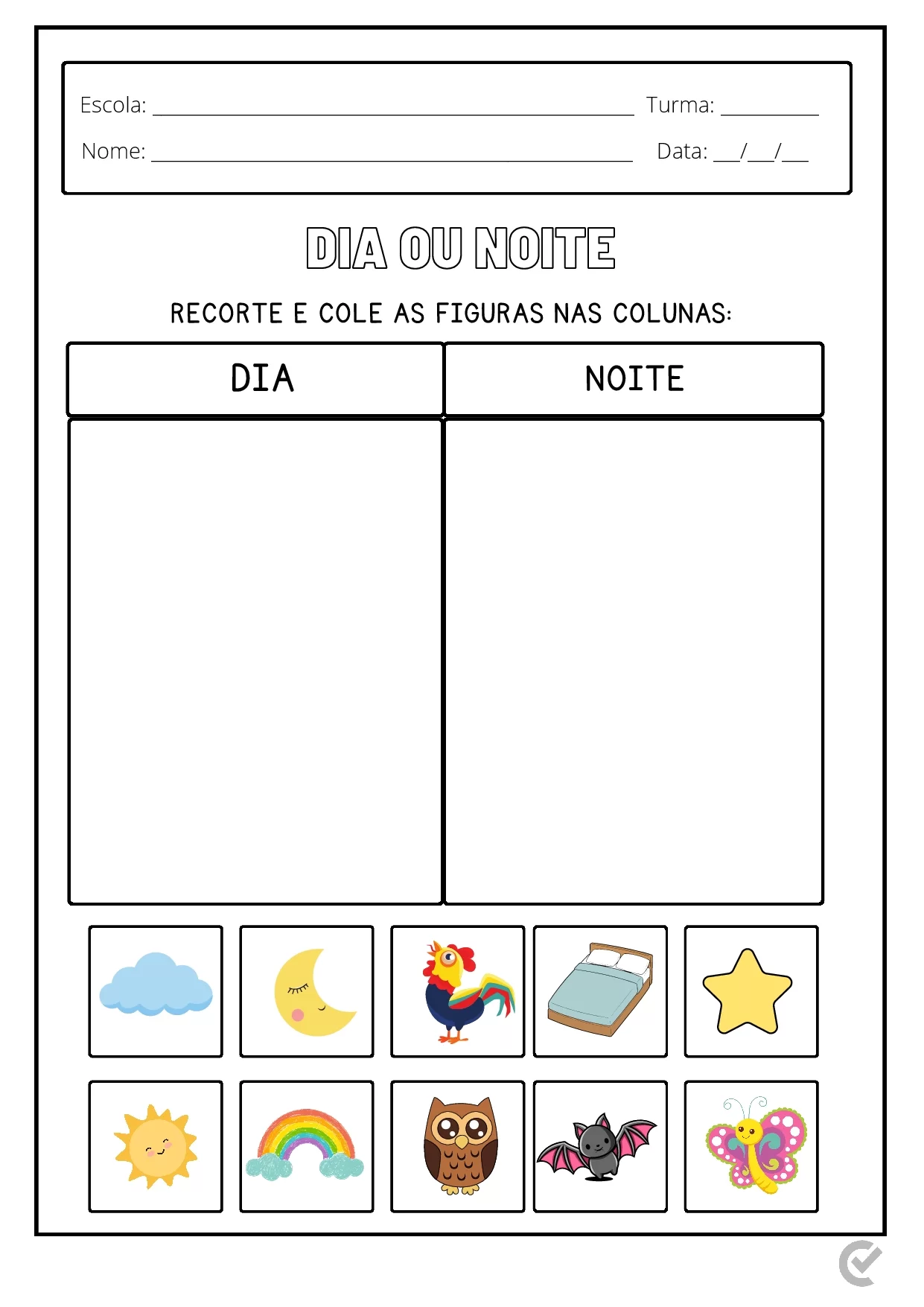 Atividades Dia E Noite Em Pdf Para Educacao Infantil 5