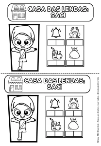 Atividades do Saci em PDF - Casa das Lendas Folclore