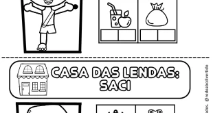 Atividades do Saci em PDF - Casa das Lendas Folclore
