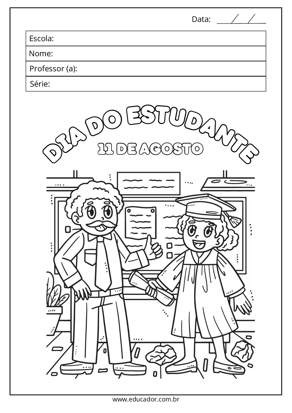 Atividades Para O Dia Do Estudante Pre Escola E 1o Ano 19