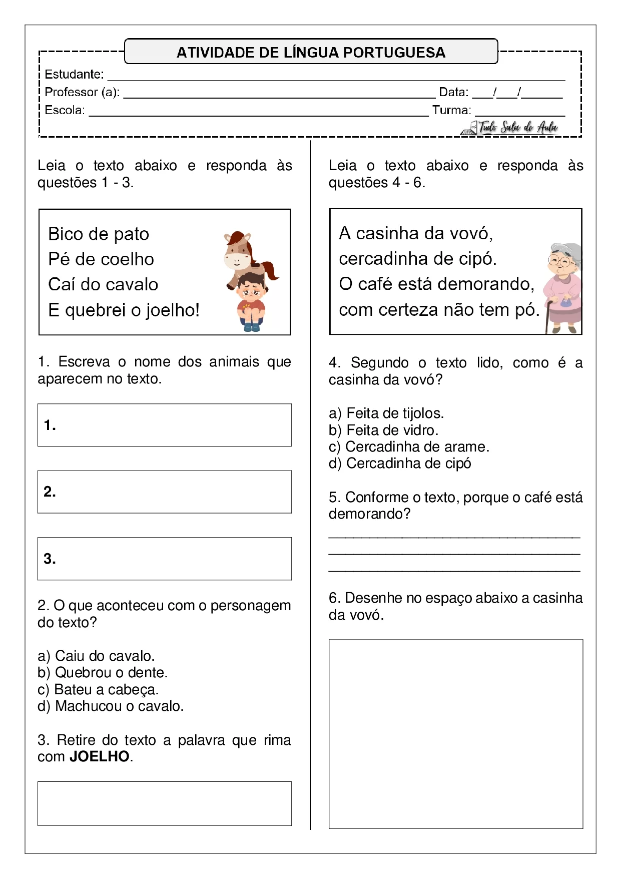 Atividades Sobre Parlendas 4