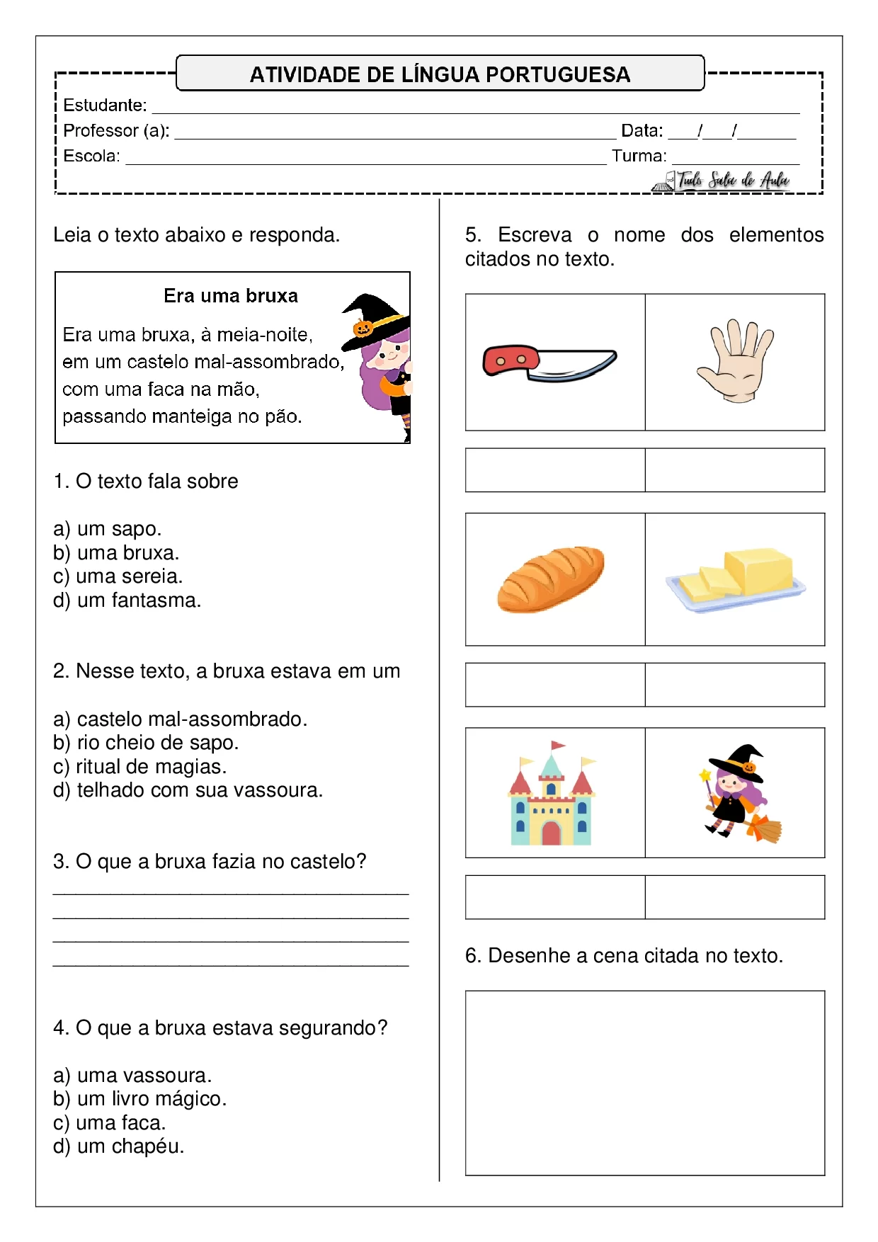 Atividades sobre parlendas – ilustração 2