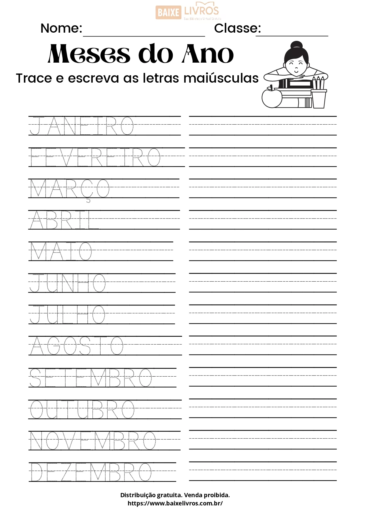 Caligrafia Para Imprimir Dias Da Semana E Meses PDF 6