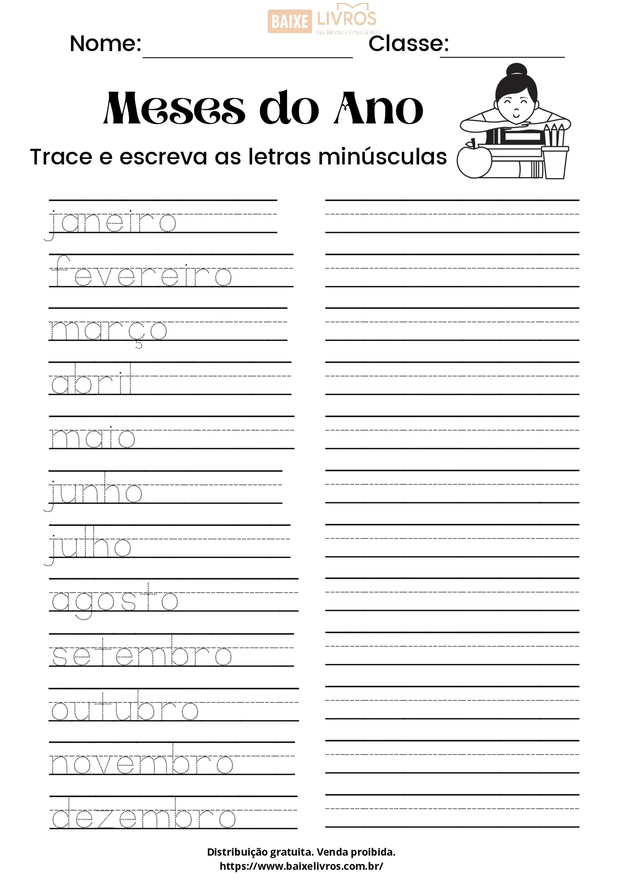 Caligrafia Para Imprimir Dias Da Semana E Meses PDF 7