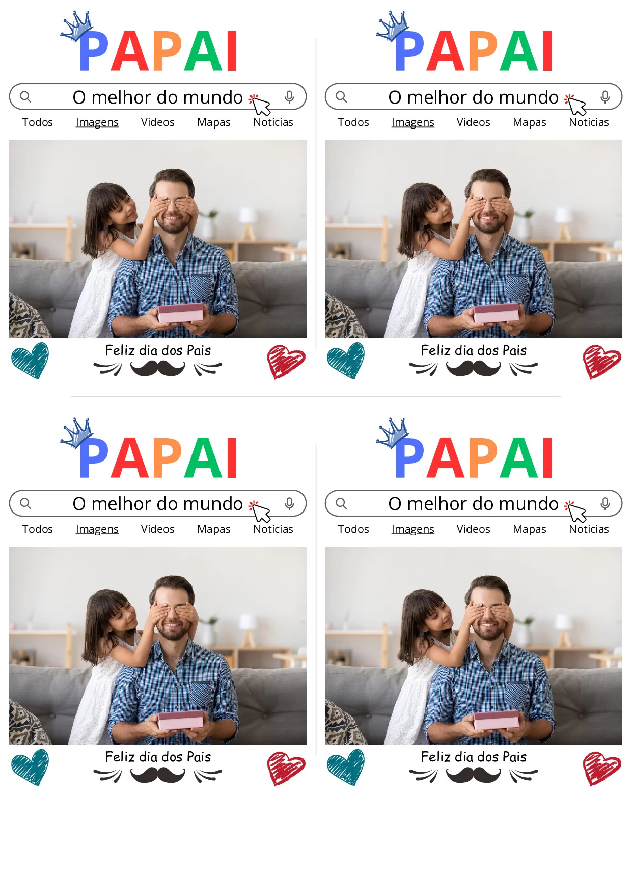 Cartão de Dia dos Pais – ilustração 2