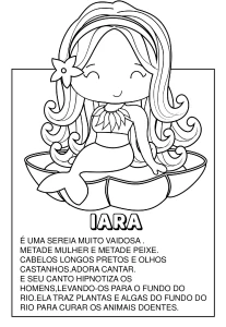 Desenho para colorir: Lendas do Folclore em PDF