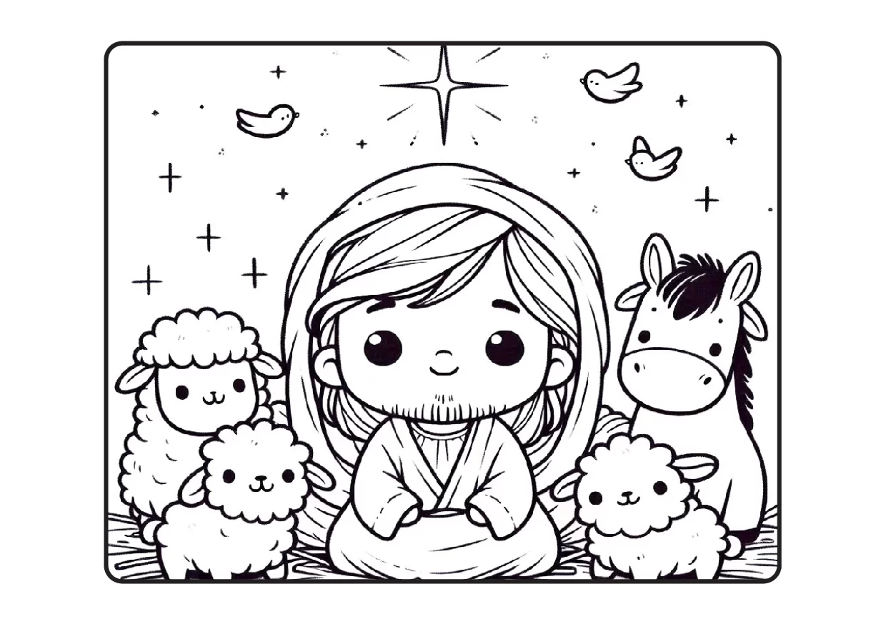 Desenhos Biblicos Para Colorir Colorindo Com Jesus PDF 10