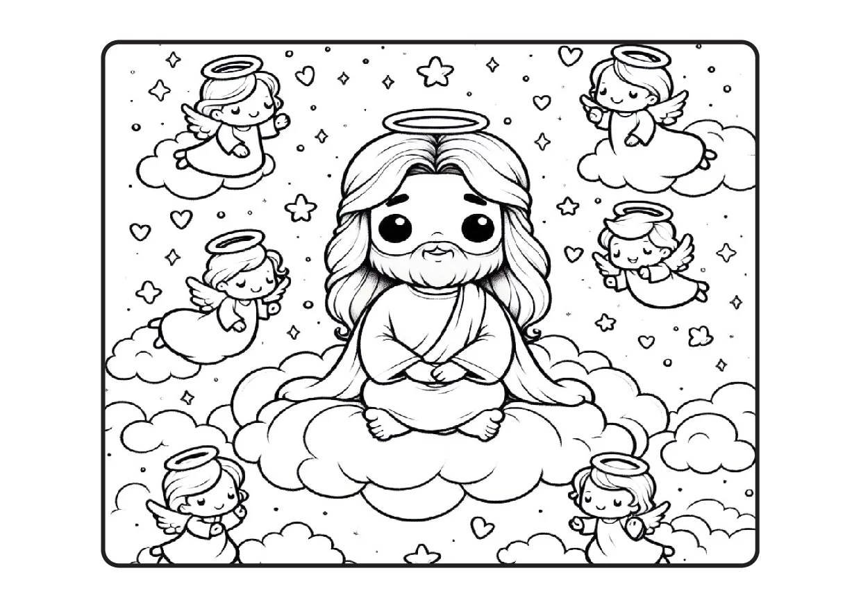Desenhos Biblicos Para Colorir Colorindo Com Jesus PDF 11