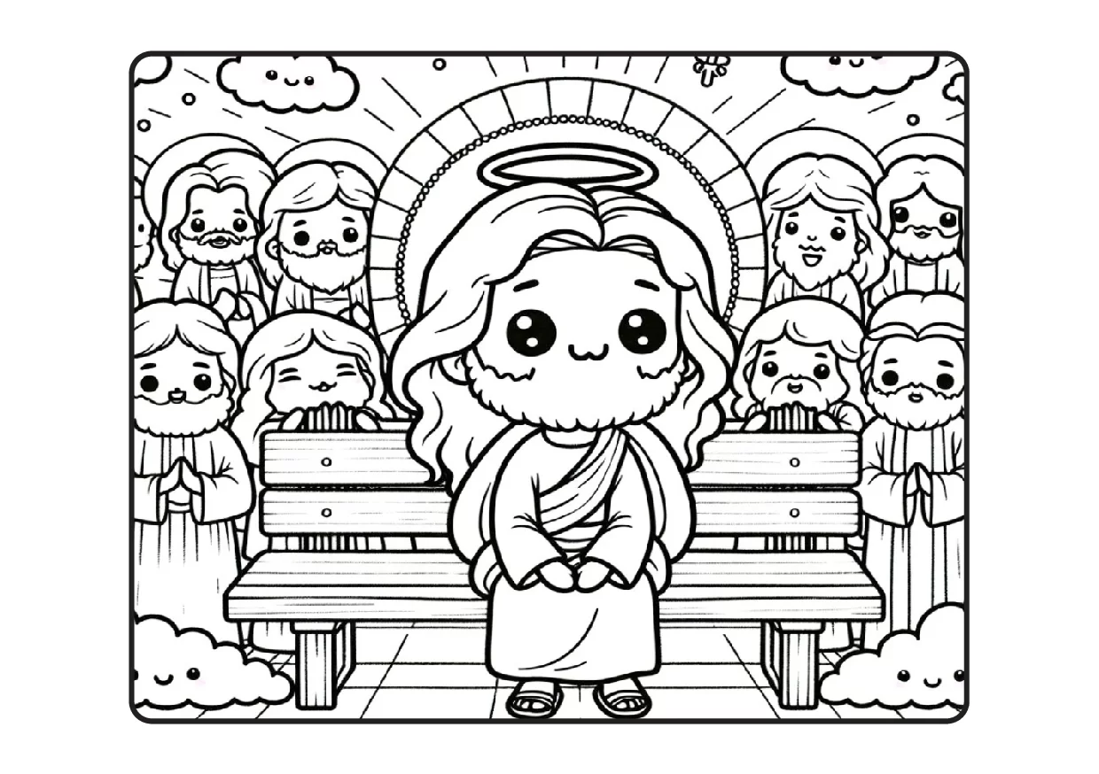 Desenhos Biblicos Para Colorir Colorindo Com Jesus PDF 13