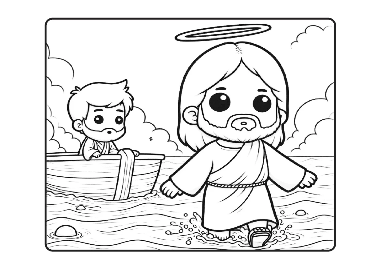 Desenhos Biblicos Para Colorir Colorindo Com Jesus PDF 15