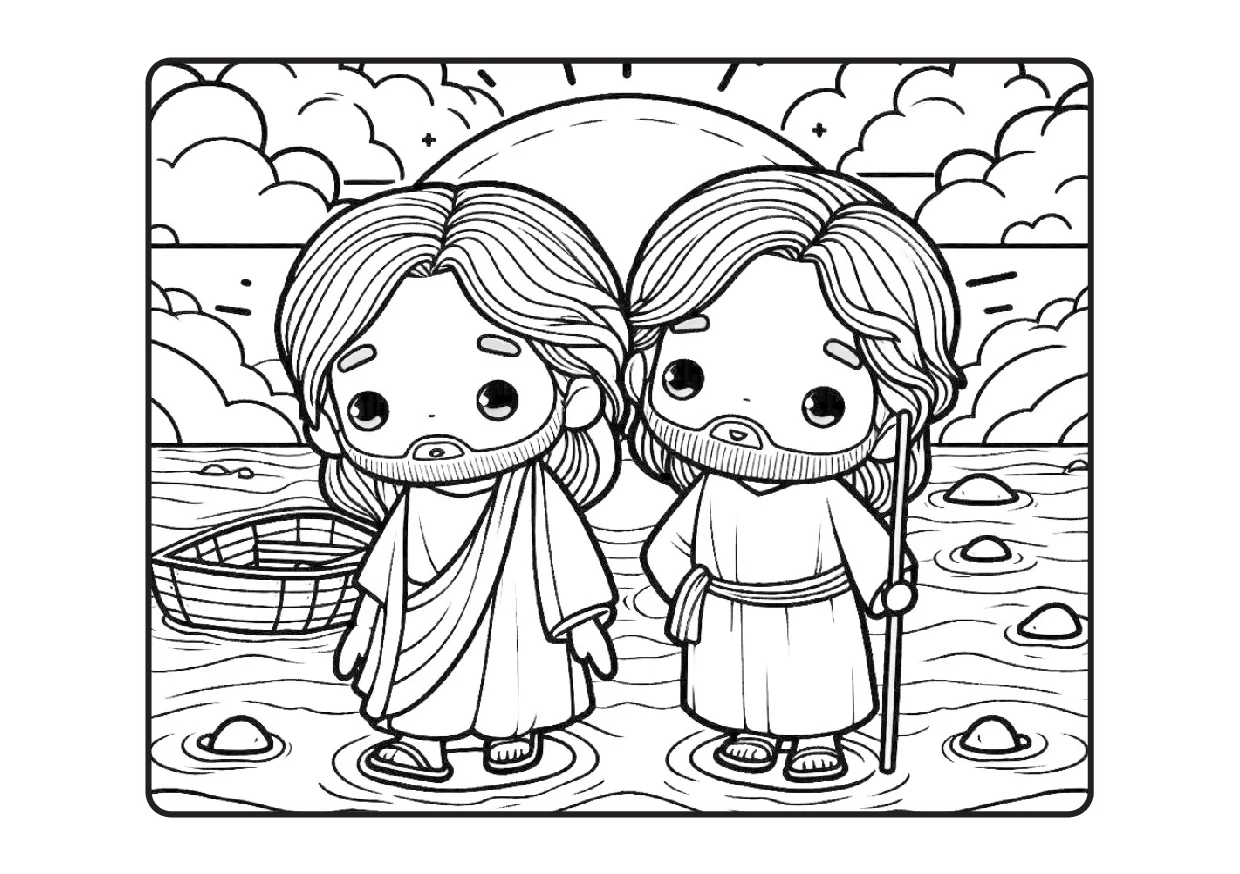 Desenhos Biblicos Para Colorir Colorindo Com Jesus PDF 16