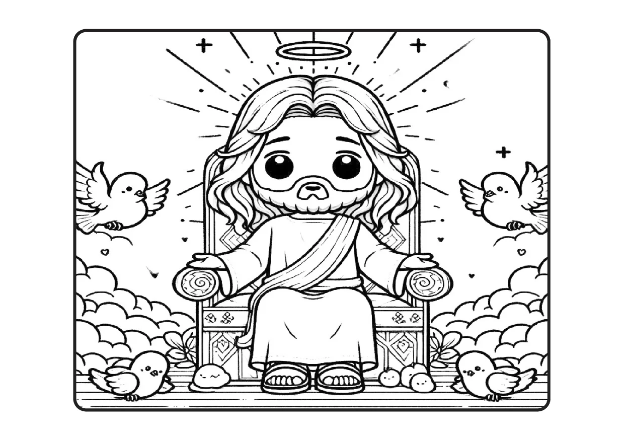 Desenhos Biblicos Para Colorir Colorindo Com Jesus PDF 17