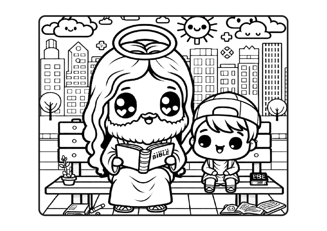 Desenhos Biblicos Para Colorir Colorindo Com Jesus PDF 18