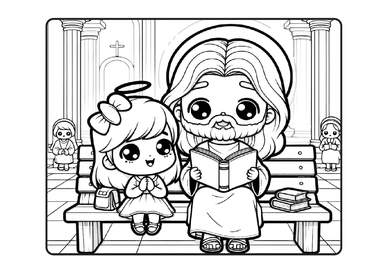 Desenhos Biblicos Para Colorir Colorindo Com Jesus PDF 19