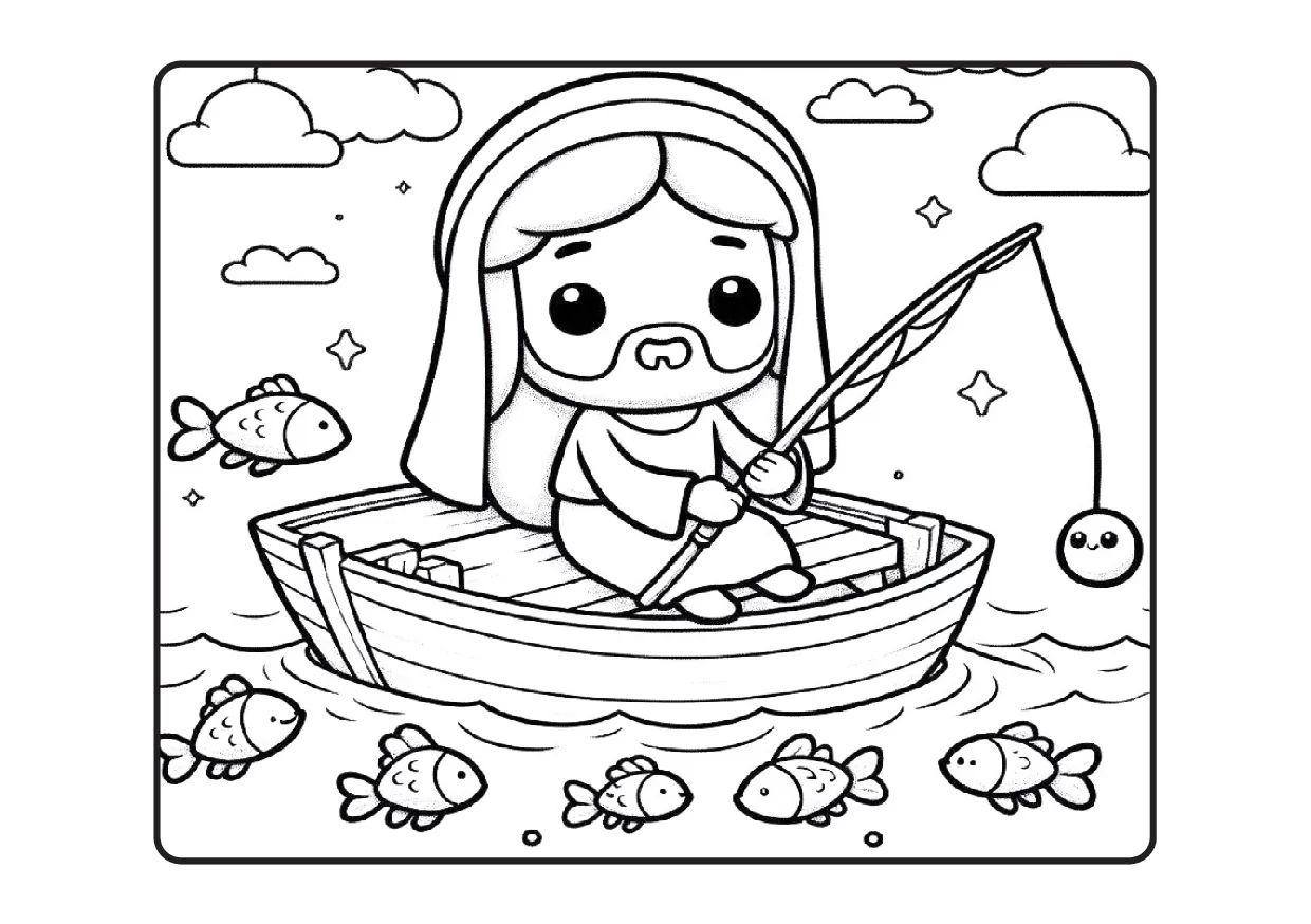 Desenhos Biblicos Para Colorir Colorindo Com Jesus PDF 20