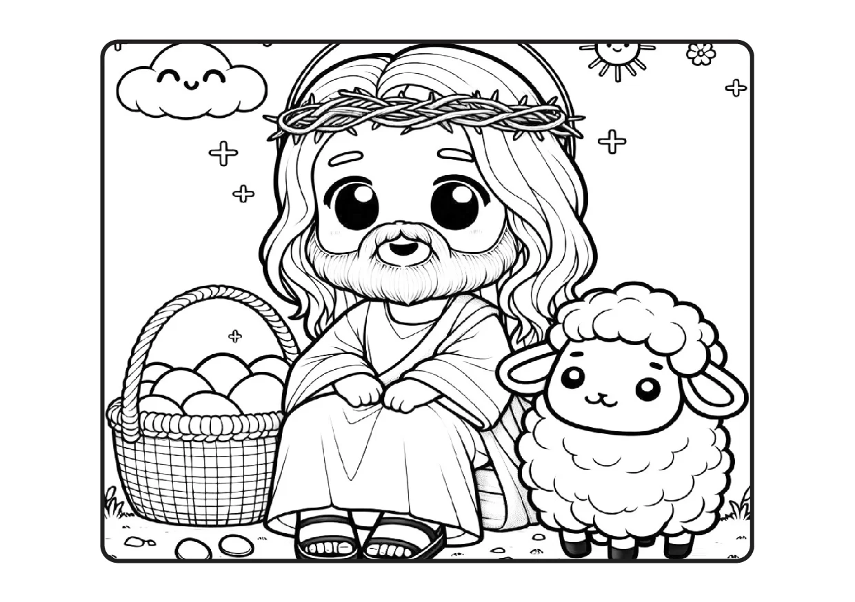 Desenhos Biblicos Para Colorir Colorindo Com Jesus PDF 21