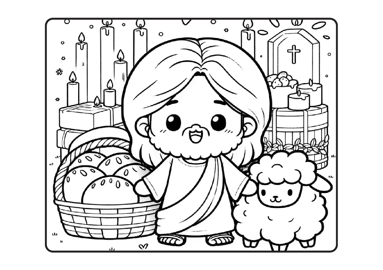 Desenhos Biblicos Para Colorir Colorindo Com Jesus PDF 22