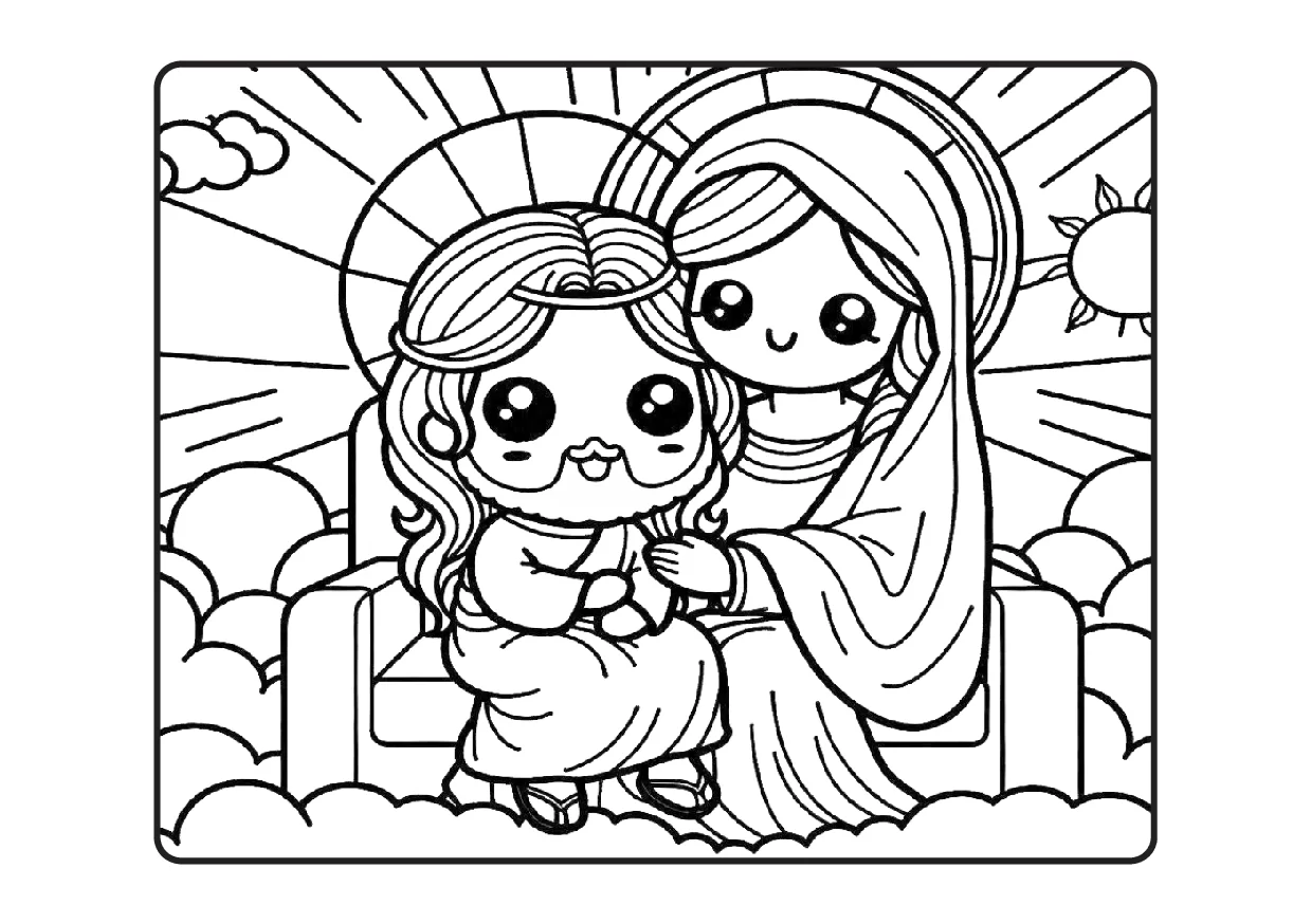 Desenhos Biblicos Para Colorir Colorindo Com Jesus PDF 23