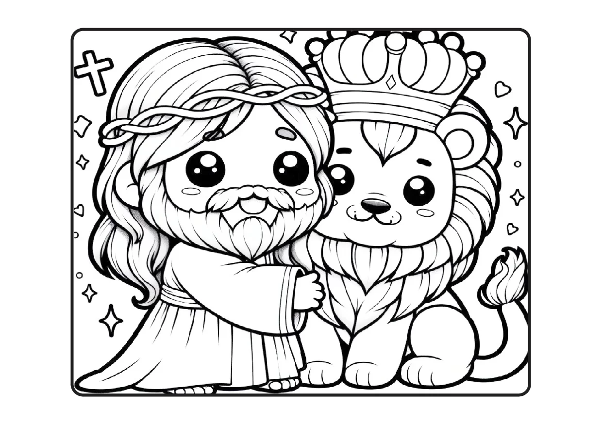 Desenhos Biblicos Para Colorir Colorindo Com Jesus PDF 25