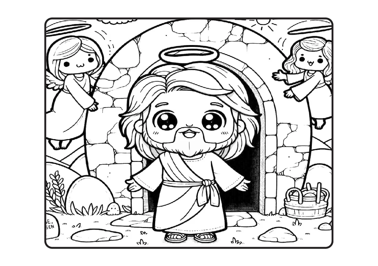Desenhos Biblicos Para Colorir Colorindo Com Jesus PDF 28