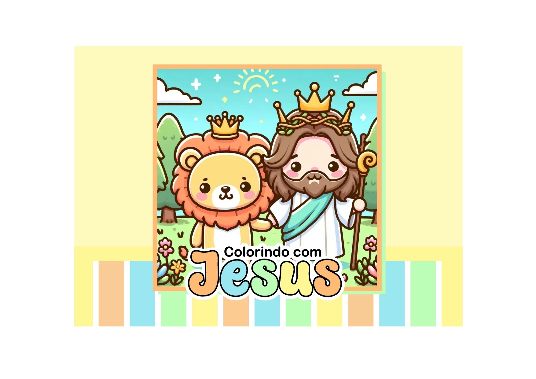Desenhos Biblicos Para Colorir Colorindo Com Jesus PDF 3
