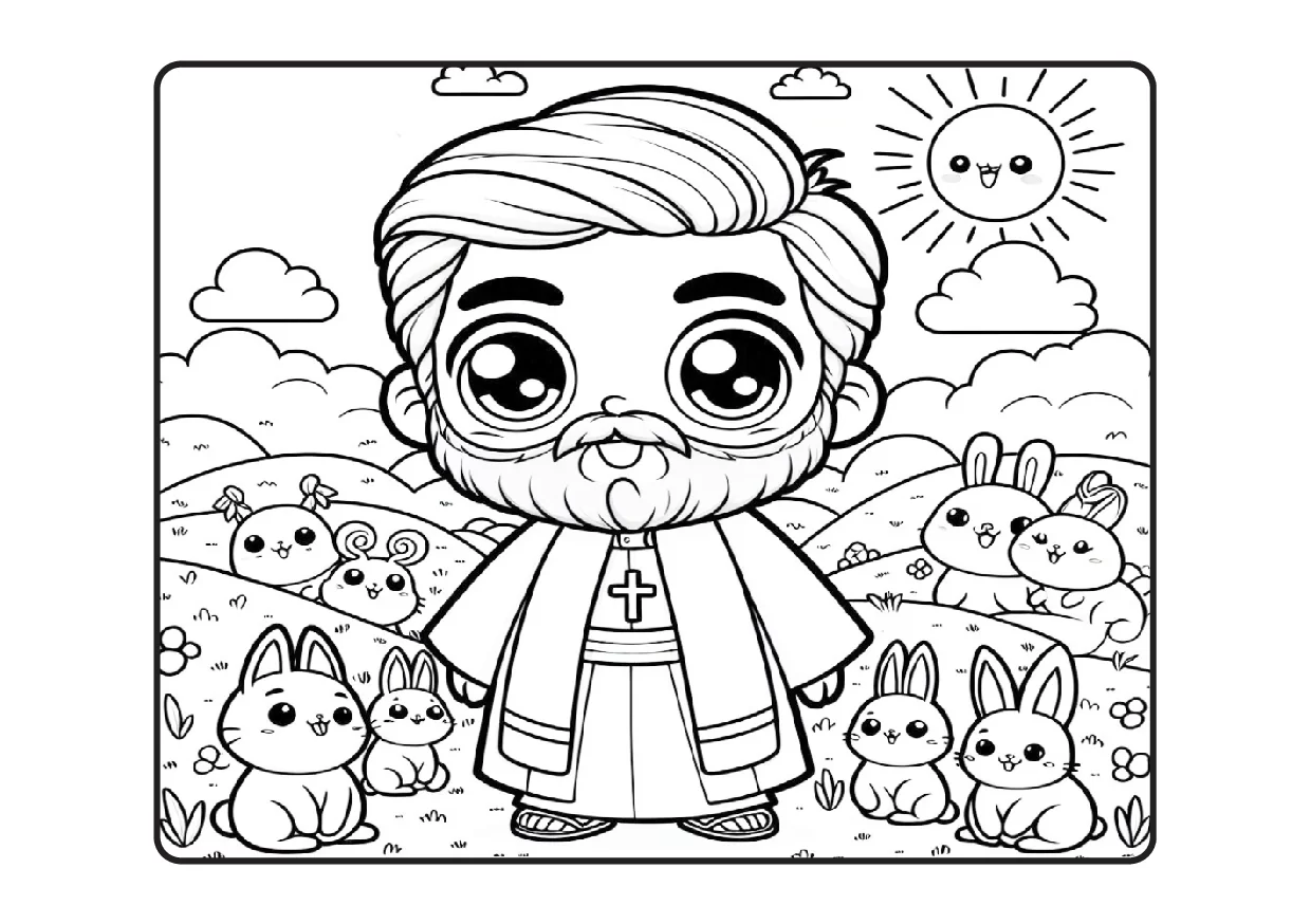 Desenhos Biblicos Para Colorir Colorindo Com Jesus PDF 30
