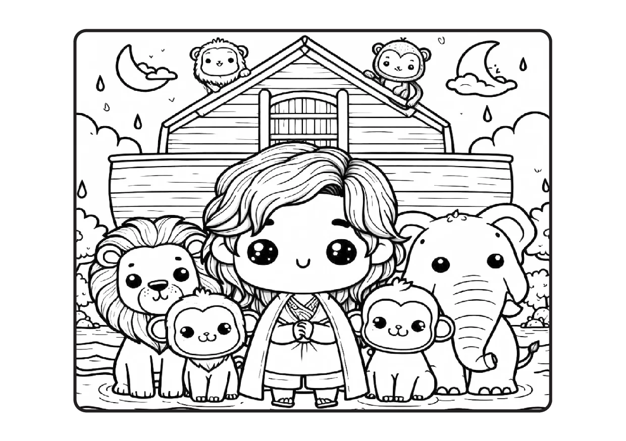Desenhos Biblicos Para Colorir Colorindo Com Jesus PDF 32