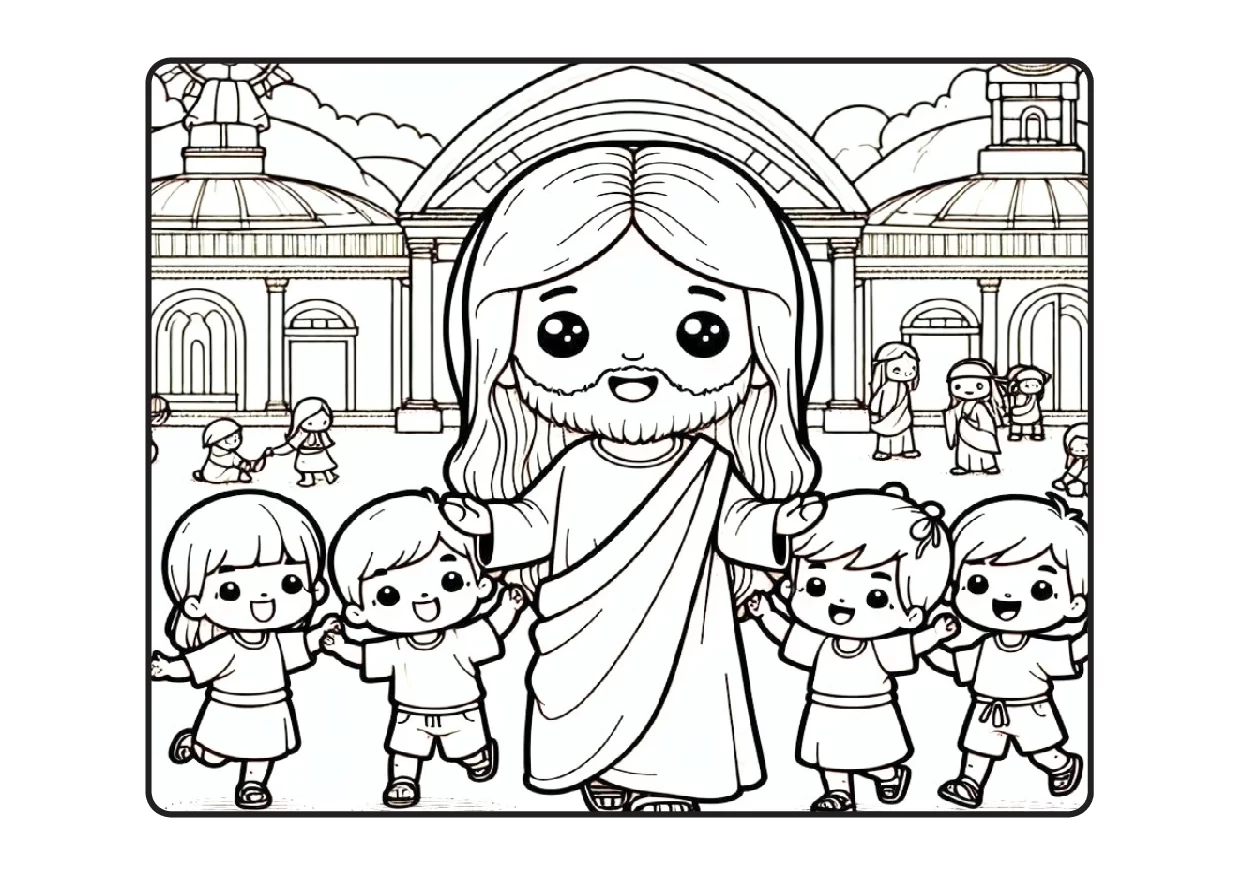 Desenhos Biblicos Para Colorir Colorindo Com Jesus PDF 36