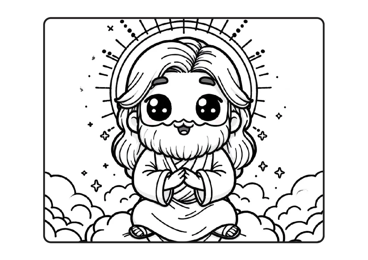 Desenhos Biblicos Para Colorir Colorindo Com Jesus PDF 37