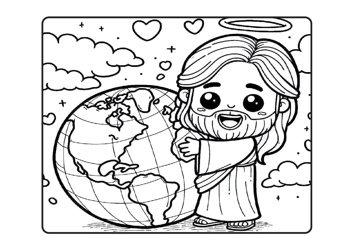 Desenhos Biblicos Para Colorir Colorindo Com Jesus PDF 38