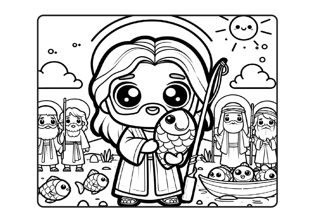 Desenhos Biblicos Para Colorir Colorindo Com Jesus PDF 39