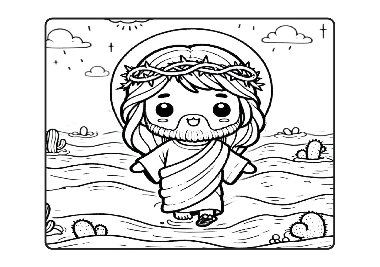Desenhos Biblicos Para Colorir Colorindo Com Jesus PDF 40