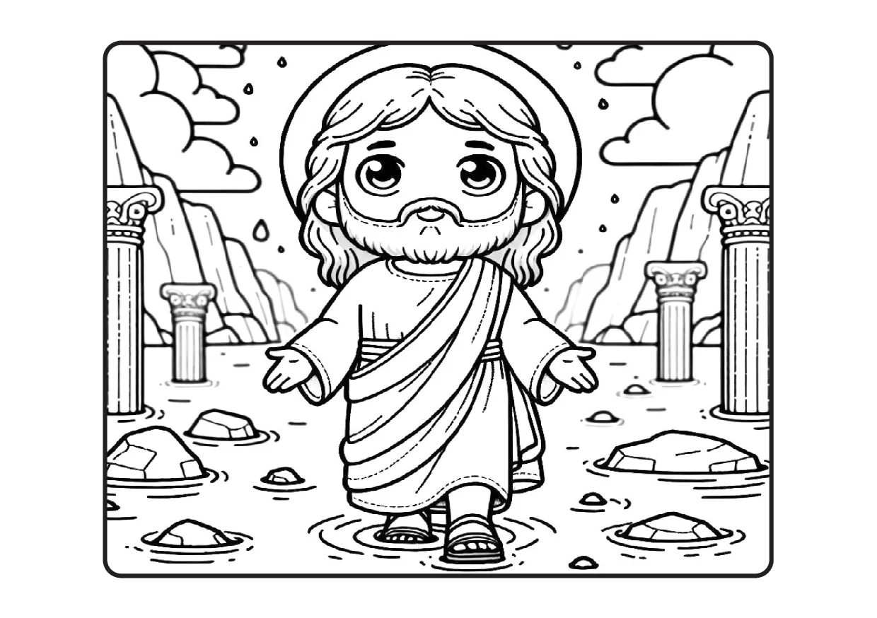 Desenhos Biblicos Para Colorir Colorindo Com Jesus PDF 41