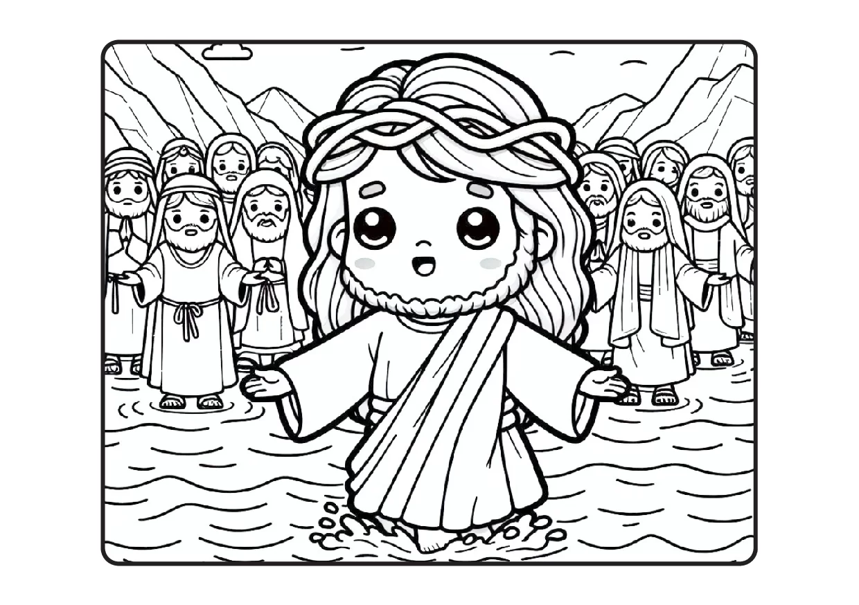 Desenhos Biblicos Para Colorir Colorindo Com Jesus PDF 42
