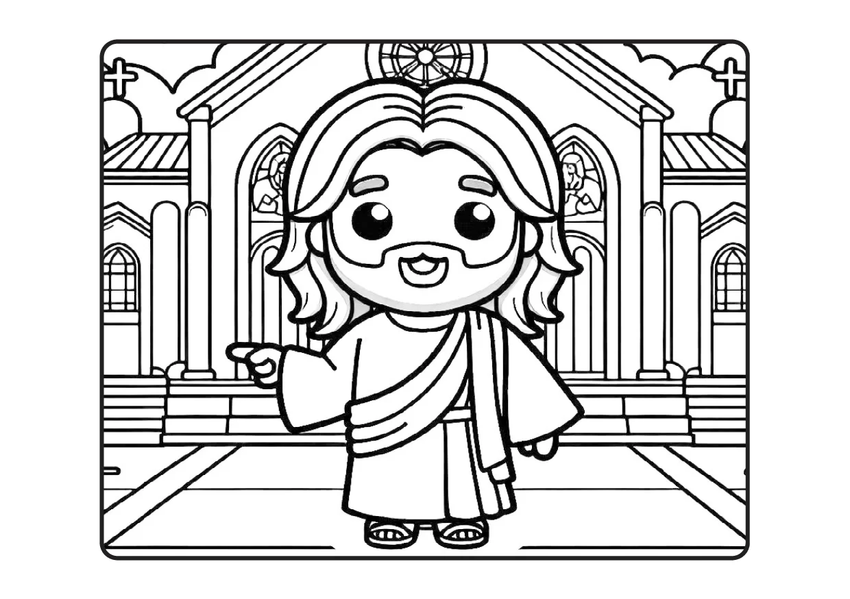 Desenhos Biblicos Para Colorir Colorindo Com Jesus PDF 43