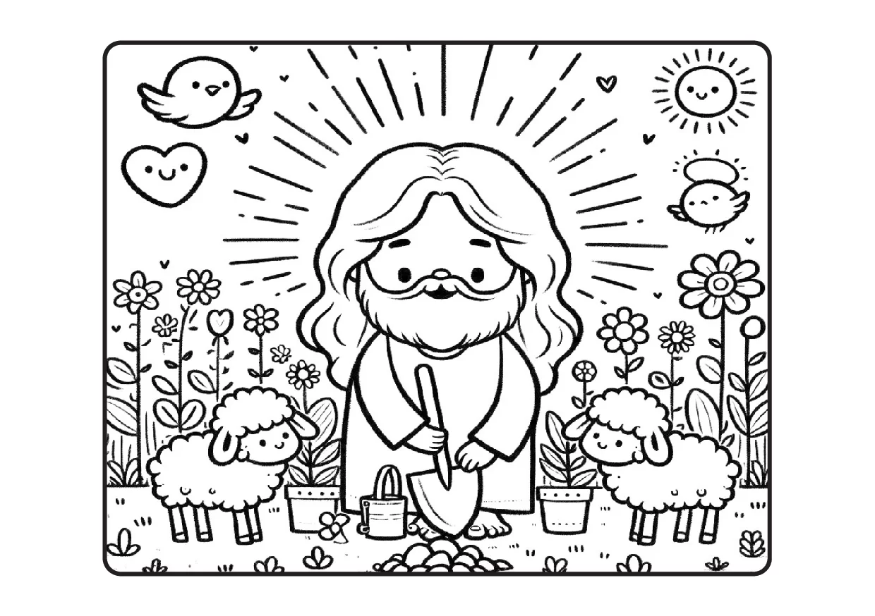 Desenhos Biblicos Para Colorir Colorindo Com Jesus PDF 44