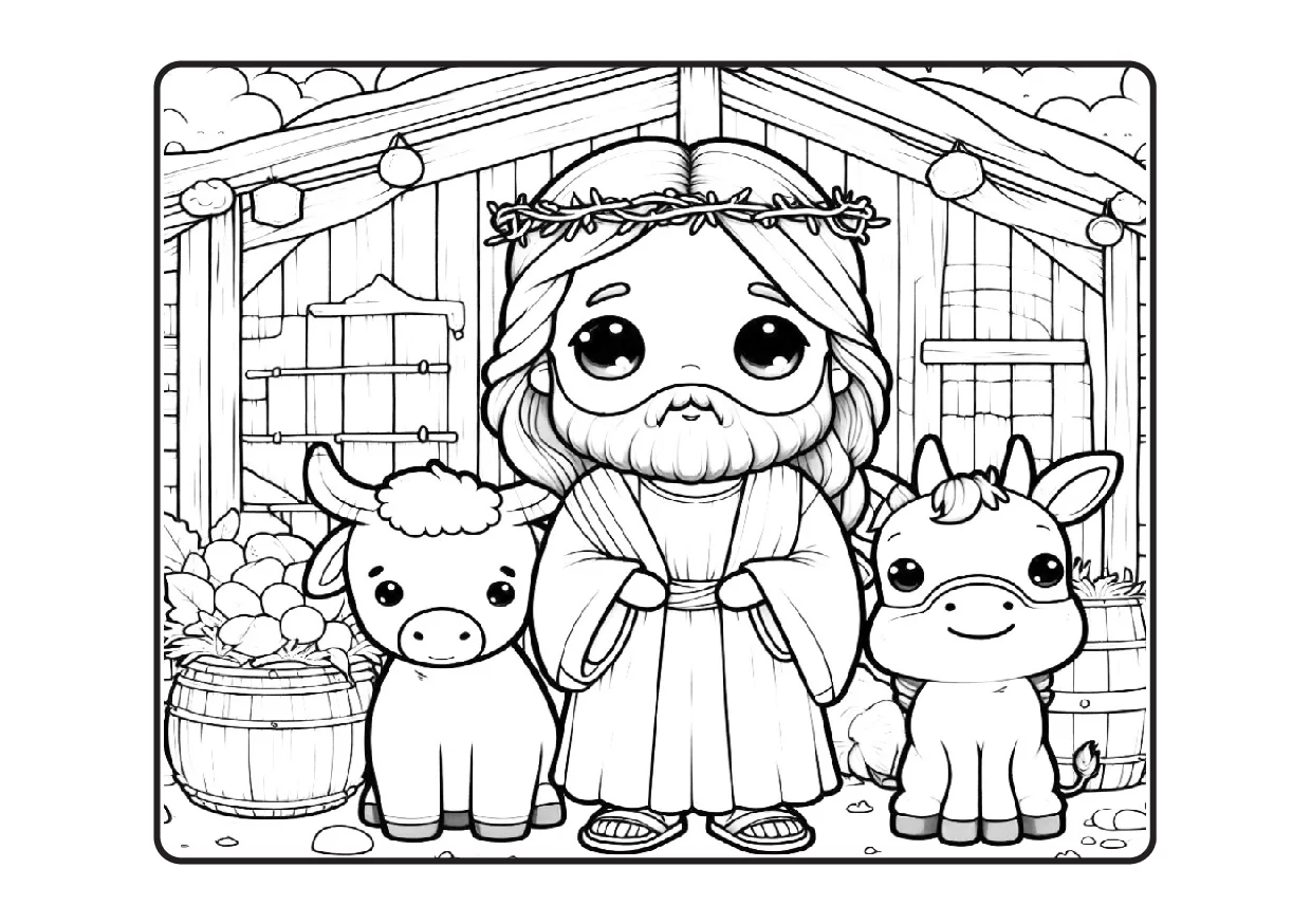Desenhos Biblicos Para Colorir Colorindo Com Jesus PDF 47