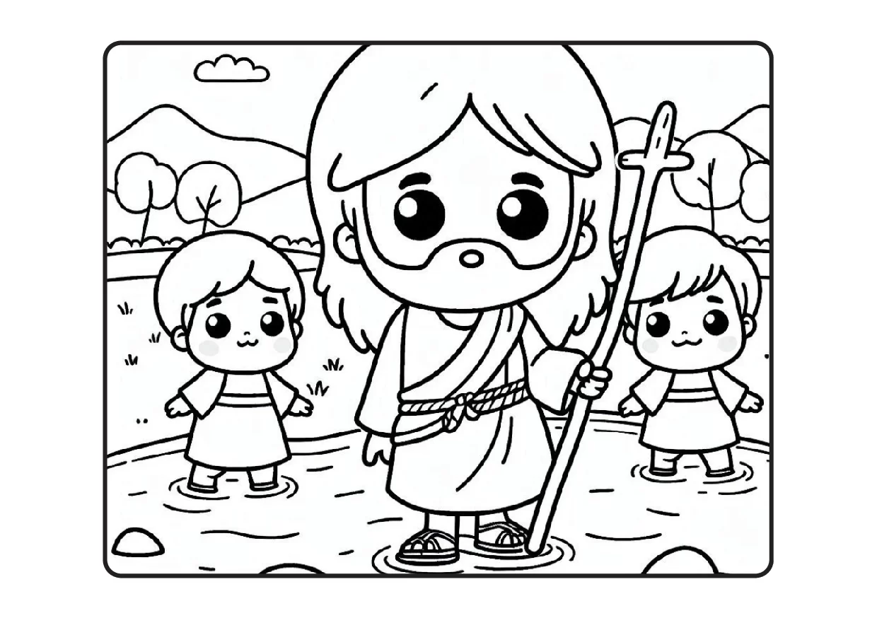 Desenhos Biblicos Para Colorir Colorindo Com Jesus PDF 48