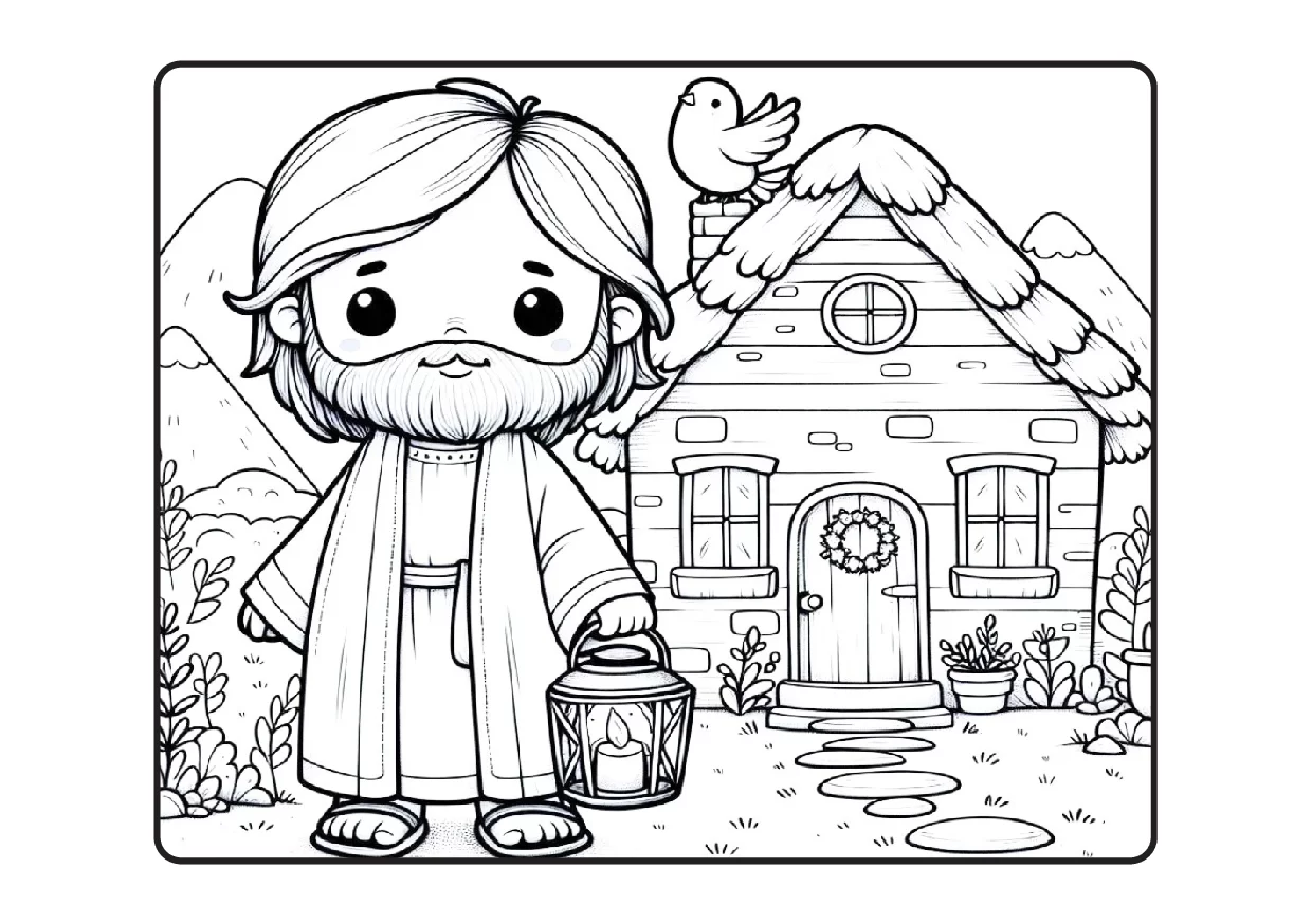 Desenhos Biblicos Para Colorir Colorindo Com Jesus PDF 6