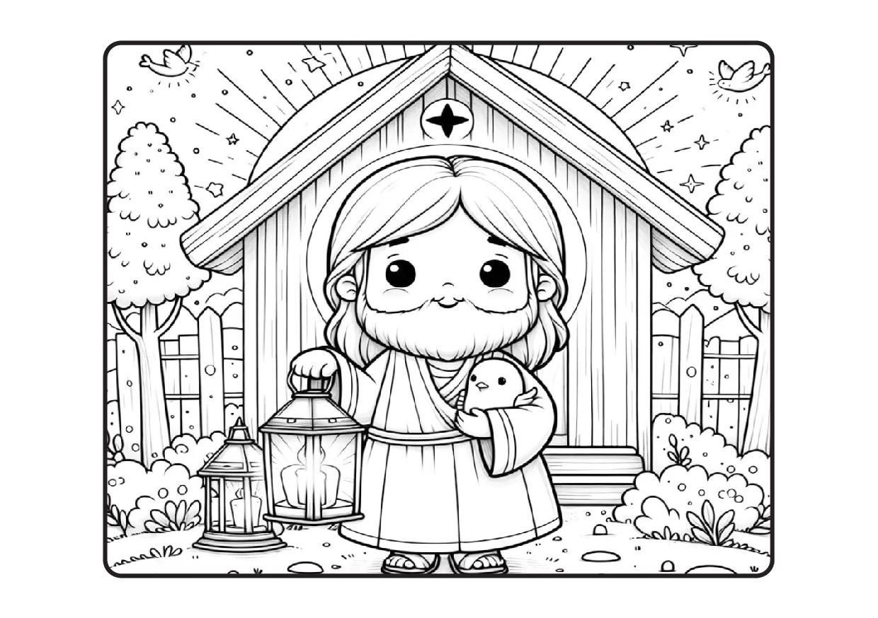 Desenhos Biblicos Para Colorir Colorindo Com Jesus PDF 7