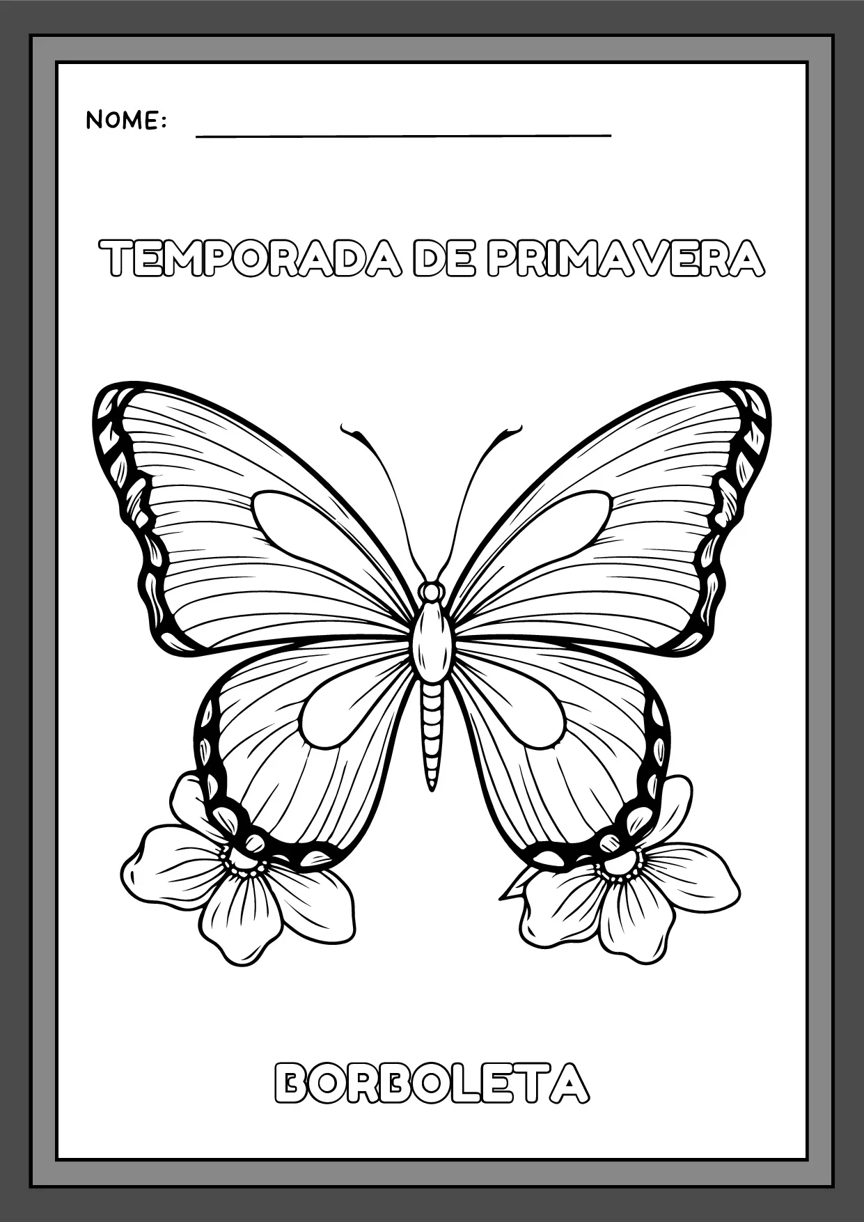 Desenhos de Animais da Primavera para Colorir – ilustração 2