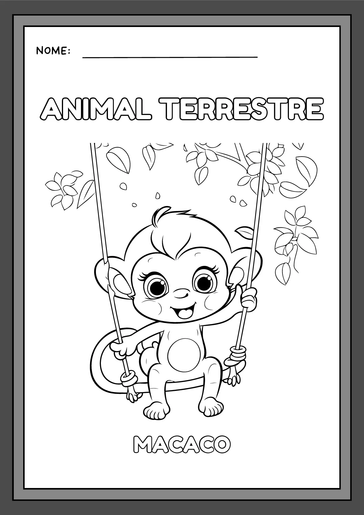 Desenhos De Animais Para Colorir Em PDF 4